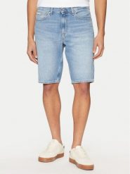 Calvin Klein Jeans Szorty jeansowe J30J327513 Niebieski Regular Fit. Niebieskie szorty męskie Calvin Klein Jeans, bez wzorów, z bawełny. Za 169.99 zł.