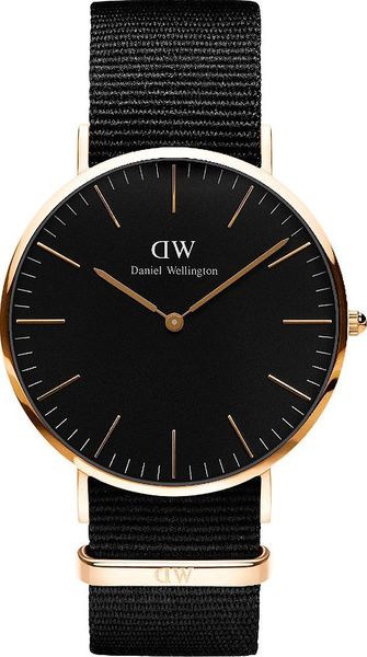 Zegarek Daniel Wellington Zegarek męski Daniel Wellington DW00100148 czarny. Czarne zegarki męskie Daniel Wellington. Za 564.00 zł.
