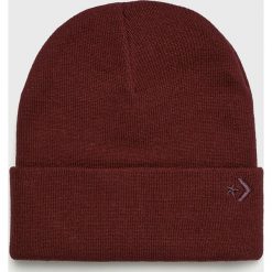 Converse - Czapka. Brązowe czapki męskie Converse, na zimę, z dzianiny. W wyprzedaży za 69.90 zł.