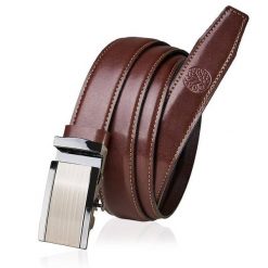 Skórzany pasek BETLEWSKI AUTO-LIC30 BR 85_K3 brąz. Szare paski męskie bez wzorów, z materiału. Za 109.00 zł.