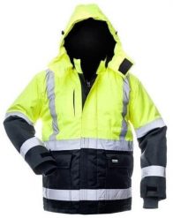 Kurtka męska CIRIUS JACKET CANVAS HI-VIS WJ-8946 YEL/BLU M. Brązowe kurtki męskie CIRIUS, m, bez wzorów, bez ramiączek, bez kaptura. Za 201.87 zł.
