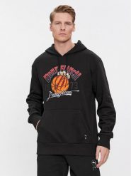 Puma Bluza Graphic Booster 624812 Czarny Regular Fit. Czarne bluzy bez kaptura męskie Puma, l, bez wzorów, z bawełny, sportowe, bez ramiączek, bez kaptura. Za 169.99 zł.