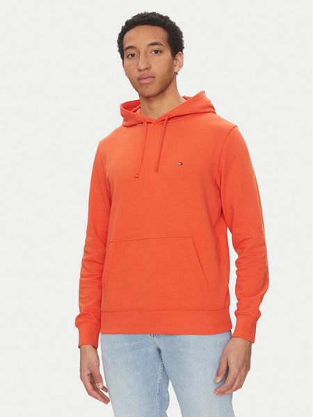Tommy Hilfiger Bluza Essential MW0MW37235 Pomarańczowy Regular Fit. Brązowe bluzy nierozpinane męskie Tommy Hilfiger, m, bez wzorów, z bawełny, bez ramiączek, bez kaptura. Za 249.99 zł.
