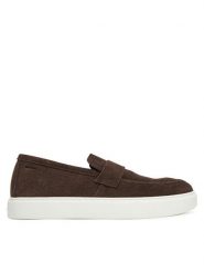 Calvin Klein Półbuty Moccasin Sue Unlined HM0HM01819 Brązowy. Brązowe codzienne półbuty męskie Calvin Klein, bez wzorów, ze skóry, bez obcasa, bez zapięcia. Za 389.99 zł.