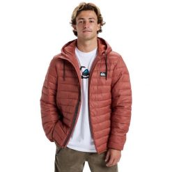 Kurtka ocieplająca dla Mężczyzn SCALY. Brązowe kurtki męskie Quiksilver, m, bez wzorów, z materiału, bez ramiączek, bez kaptura. Za 449.00 zł.