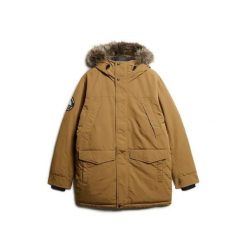 Parka z syntetycznym futrem Superdry Everest. Brązowe parki męskie Superdry., na zimę, m, bez wzorów, z syntetyku, bez kaptura. Za 804.10 zł.