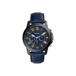 Fossil - Zegarek FS5061. Niebieskie zegarki męskie Fossil, z materiału, szklane. W wyprzedaży za 629.90 zł.