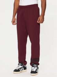 Adidas Spodnie dresowe Neuclassics JC9902 Czerwony Loose Fit. Czerwone spodnie dresowe męskie ADIDAS, bez wzorów, z bawełny. Za 199.99 zł.