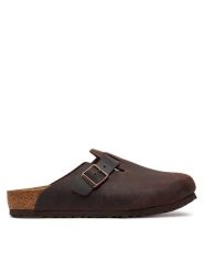 Birkenstock Klapki Boston 159711 Brązowy. Brązowe klapki i japonki męskie Birkenstock, bez wzorów, ze skóry. Za 569.99 zł.