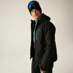 Kurtka narciarska męska z membraną Eagle III Dare 2b. Czarne kurtki narciarskie i snowboardowe męskie Dare 2B, na zimę, m, bez wzorów, z tkaniny, bez kaptura, narciarskie. W wyprzedaży za 499.99 zł.