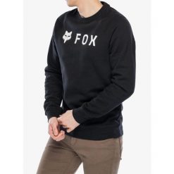 Bluza męska Fox Absolute Fleece Crew. Czarne bluzy nierozpinane męskie FOX, m, bez wzorów, casualowe, bez ramiączek, bez kaptura. Za 230.99 zł.