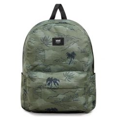 Plecak sportowy, szkolny Vans OLD SKOOL BACKP. Zielone plecaki męskie Vans, bez wzorów. W wyprzedaży za 129.00 zł.