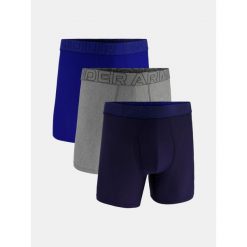 Bokserki męskie Under Armour M Perf Tech Mesh 6in Mix Mix, 3-pak. Niebieskie bokserki męskie Under Armour, m, bez wzorów, z meshu. Za 272.99 zł.