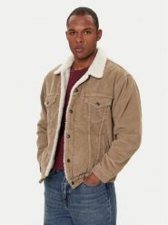Levi's® Kurtka jeansowa Trucker A5784-0022 Beżowy Relaxed Fit. Brązowe kurtki męskie m, bez wzorów, z bawełny, bez ramiączek, bez kaptura. Za 739.99 zł.