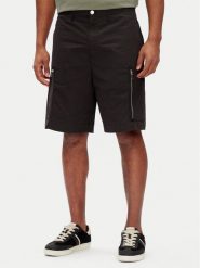 Michael Kors Szorty materiałowe CS5304THC2 Czarny Regular Fit. Czarne szorty męskie Michael Kors, bez wzorów, z bawełny. Za 459.99 zł.