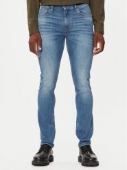 Mustang Jeansy Frisco 1015493 Niebieski Skinny Fit. Niebieskie jeansy męskie Mustang, bez wzorów, z bawełny. Za 209.99 zł.