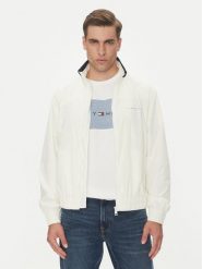 Tommy Jeans Kurtka przejściowa Essential DM0DM21667 Biały Regular Fit. Białe kurtki męskie Tommy Jeans, m, bez wzorów, z jeansu, bez ramiączek, bez kaptura. Za 399.99 zł.
