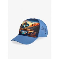 Czapka z daszkiem Crazy Cap Bro - poster. Niebieskie czapki męskie CRAZY, bez wzorów, sportowe. Za 146.99 zł.
