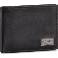 Duży Portfel Męski GUESS - Marcus Slg SM2617 LEA20 BLA. Czarne portfele męskie Guess, z aplikacjami, ze skóry. Za 259.00 zł.