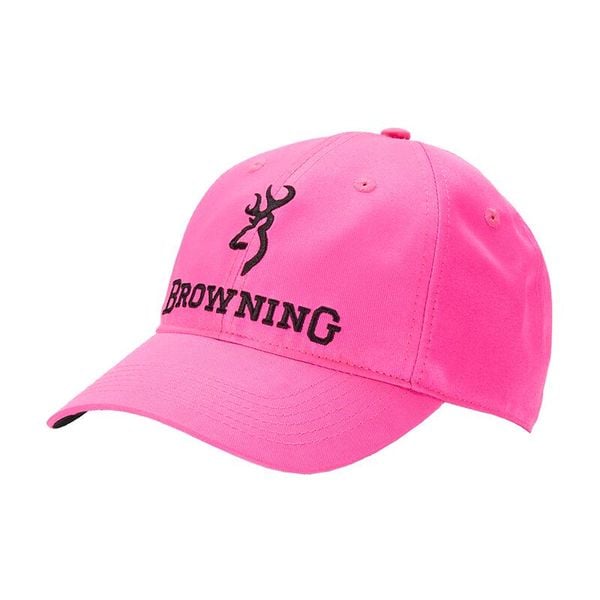 Czapka z daszkiem Browning Pink Blaze. Czerwone czapki męskie Browning, bez wzorów, sportowe. Za 142.50 zł.