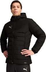 Kurtka męska Puma Team Additions Hooded Padded czarna 659795 03 L. Czarne kurtki męskie Puma, l, bez wzorów, bez ramiączek, bez kaptura. Za 633.89 zł.