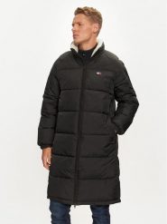 Tommy Jeans Płaszcz zimowy Vail DM0DM20604 Czarny Regular Fit. Czarne kurtki męskie Tommy Jeans, na zimę, m, bez wzorów, z jeansu, bez kaptura. Za 1,199.00 zł.