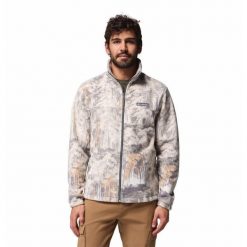 Polar turystyczny męski Steens Mountain Printed Jacket. Szare bluzy z polaru męskie Columbia, m, bez wzorów, z polaru, sportowe, bez ramiączek, bez kaptura. Za 249.99 zł.
