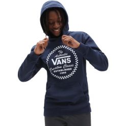 Bluza z kapturem Vans Athletic, Mężczyźni. Niebieskie bluzy nierozpinane męskie Vans, m, bez wzorów, z bawełny, sportowe, bez ramiączek, z kapturem. Za 290.00 zł.