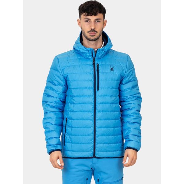 Kurtka Przejściowa Męska Spyder Zenith. Niebieskie kurtki męskie Spyder, m, bez wzorów, sportowe, bez ramiączek, bez kaptura. W wyprzedaży za 799.20 zł.