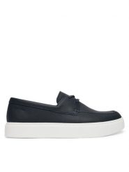 Calvin Klein Półbuty Hybrid Clean Boat Shoe Lth HM0HM02233 Granatowy. Niebieskie codzienne półbuty męskie Calvin Klein, bez wzorów, ze skóry, bez obcasa, bez zapięcia. Za 649.99 zł.