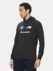 Puma Bluza BMW MMS Ess 624162 Czarny Regular Fit. Czarne bluzy nierozpinane męskie Puma, l, bez wzorów, z bawełny, bez ramiączek, bez kaptura. Za 209.99 zł.