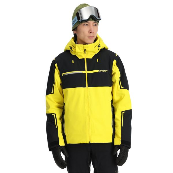 Kurtka narciarska męska Spyder Titan. Czarne kurtki narciarskie i snowboardowe męskie Spyder, na zimę, l, bez wzorów, bez kaptura, narciarskie. Za 2,389.99 zł.