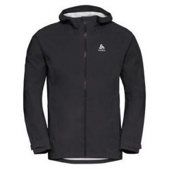 Kurtka techniczna męska Odlo AEGIS 2.5l Waterproof hardshell. Czarne kurtki outdoor męskie Odlo, l, bez wzorów, z hardshellu, bez kaptura. Za 625.30 zł.