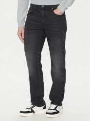 Mustang Jeansy Washington 1016334 Czarny Straight Fit. Czarne jeansy męskie Mustang, bez wzorów, z bawełny. Za 159.99 zł.