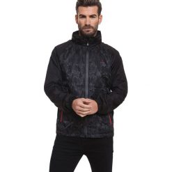 Kurtka w kolorze czarnym ze wzorem. Czarne kurtki męskie Lonsdale, Kangol, Crosshatch, l, bez wzorów, bez ramiączek, bez kaptura. W wyprzedaży za 149.95 zł.