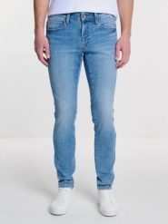 Jeansy męskie skinny jasnoniebieskie Deric 238. Niebieskie jeansy męskie Big Star, bez wzorów, z denimu, eleganckie, z obniżonym stanem. W wyprzedaży za 249.99 zł.