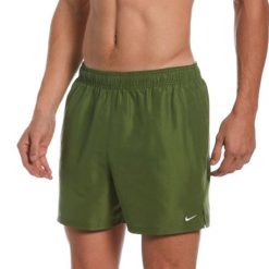 Męskie Spodenki Kąpielowe Z Logo Volley. Zielone kąpielówki męskie Nike, m, bez wzorów. Za 197.99 zł.