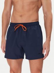 BOSS Szorty kąpielowe Tio 50491601 Granatowy Regular Fit. Niebieskie kąpielówki męskie Boss, bez wzorów, z syntetyku. Za 299.99 zł.