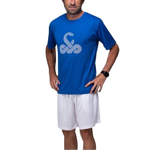 Niebieska koszulka męska Vibor-a Taipan. Niebieskie t-shirty sportowe męskie VIBORA, m, bez wzorów, z materiału, sportowe, bez ramiączek. Za 172.99 zł.