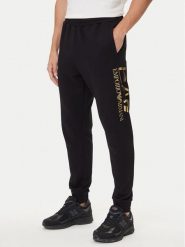 EA7 Emporio Armani Spodnie dresowe 7M001753 AF17787 UC001 Czarny Regular Fit. Czarne spodnie dresowe męskie EA7 Emporio Armani, bez wzorów, z bawełny. Za 349.99 zł.