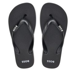 Japonki BOSS. Czarne klapki i japonki męskie Boss, bez wzorów. Za 149.99 zł.