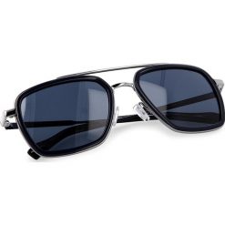 Okulary przeciwsłoneczne BOSS - 0306/S Blue PJP. Niebieskie okulary przeciwsłoneczne męskie Boss, z tworzywa sztucznego. W wyprzedaży za 459.00 zł.