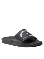 KARL LAGERFELD Klapki KL70008 Czarny. Czarne klapki i japonki męskie KARL LAGERFELD, bez wzorów, ze skóry. Za 189.99 zł.