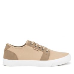 Trampki Quiksilver. Brązowe trampki męskie Quiksilver, bez wzorów, bez zapięcia. Za 129.99 zł.