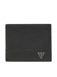 Guess Portfel SMBAGR LEA24 Czarny. Czarne portfele męskie Guess, z aplikacjami, ze skóry. Za 339.99 zł.