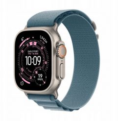 Smartwatch Apple Watch Ultra 3 GPS + Cellular 49mm Natural Titanium / Alpine Loop L Niebieski (MEWP4QP/A). Niebieskie zegarki smartwatch Apple. Za 3,928.20 zł.