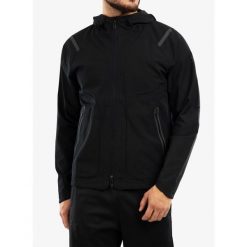 Kurtka treningowa męska Under Armour Unstoppable. Czarne kurtki męskie Under Armour, m, bez wzorów, sportowe, bez ramiączek, bez kaptura. Za 328.99 zł.
