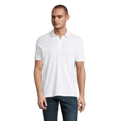 Polo Sol's Octave. Białe koszulki polo męskie SOL'S, m, bez wzorów, z bawełny, bez kołnierzyka, bez ramiączek. Za 133.00 zł.