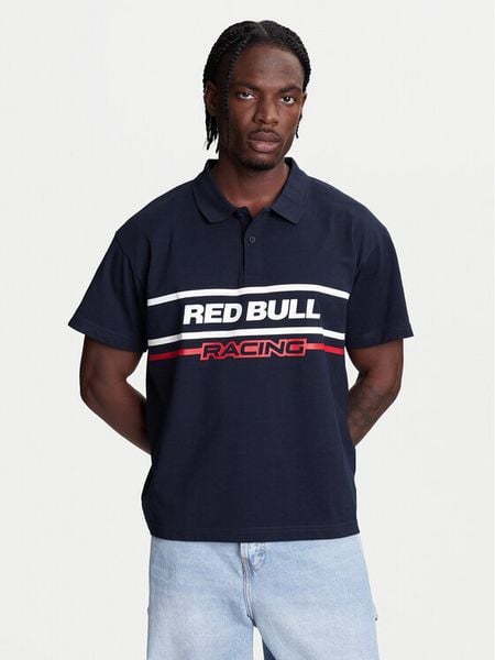 Pepe Jeans Polo Red Bull Racing Moto Panel RM540017 Granatowy Regular Fit. Niebieskie koszulki polo męskie Pepe Jeans, l, bez wzorów, z bawełny, bez kołnierzyka, bez ramiączek. Za 269.99 zł.