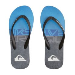 Japonki plażowe męskie Quiksilver Molokai Wordblock. Niebieskie klapki i japonki męskie Quiksilver, bez wzorów. Za 47.99 zł.